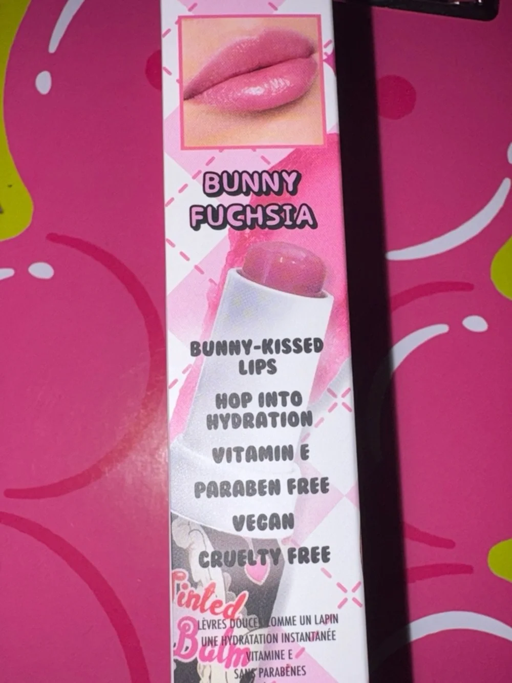 Bunny Fuchsia Tinted Lip Balm — Brand: (unspecified) — Pink